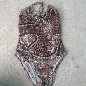 Pearl strand one piece bathing suit size 14t